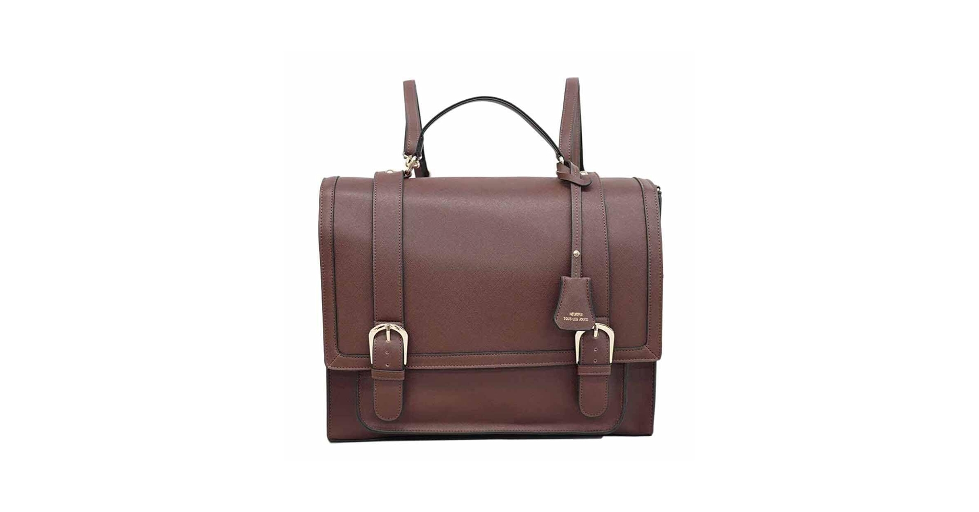 【ザッチェルズ】３Wayバッグ バックパック リュック ハンドバッグ ブラウン ☆ ダークブラウン ☆ 角シボ3WAYサッチェルリュック サッチェル